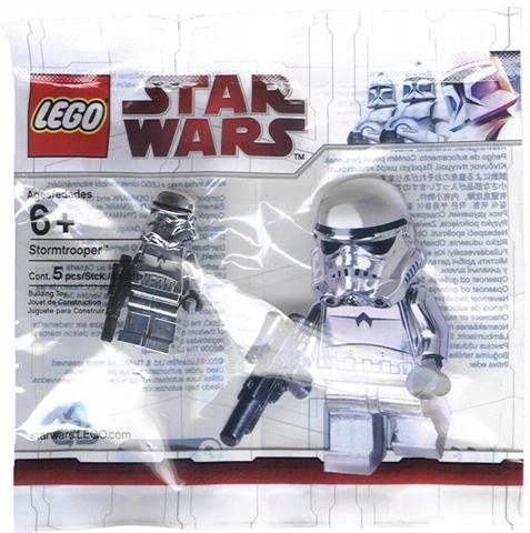 LEGO Star Wars 4591726 Stormtrooper Chrome Silver sw0097 Mini figurka