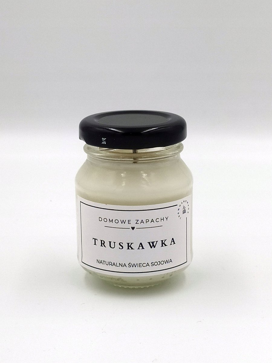 Naturalna Świeca Sojowa TRUSKAWSKA 80 ML