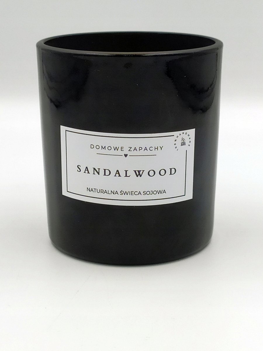 Naturalna świeca sojowa DRZEWO SANDAŁOWE - 300 ml