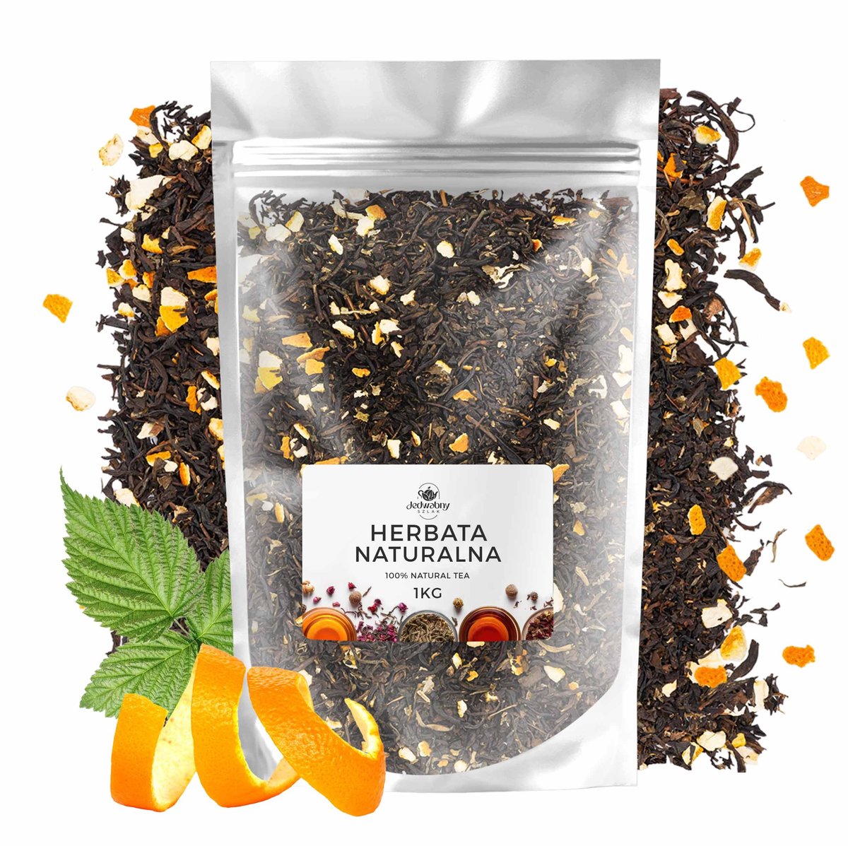 Herbata liściasta czarna Hiszpańska Mandarynka 1kg hurt jakość