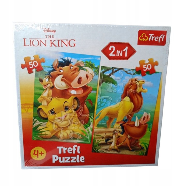 Puzzle 2in1 The Lion King Król lew