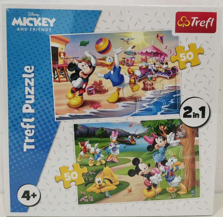 Puzzle 2in1 Mickey and Friends 100 elementów