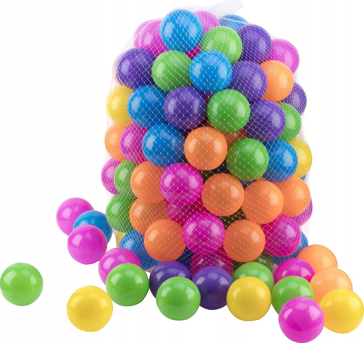 PIŁECZKI PIŁKI DO NAMIOTU KOJCA BASENU DUŻE 60 MM 100 SZTUK PRODUKT POLSKI