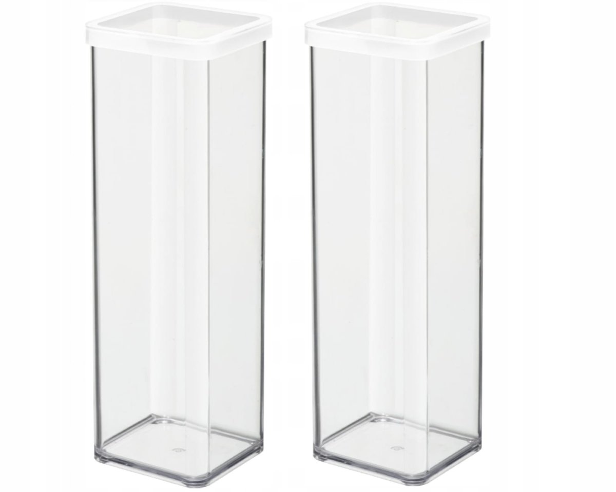 ROTHO ZESTAW 2 POJEMNIKÓW NA ŻYWNOŚĆ ARTYKUŁY SYPKIE 2L BIAŁE LOFT