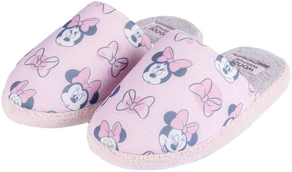 Kapcie Papcie Pantofle domowe dziewczęce Myszka Minnie Mouse r.34/35