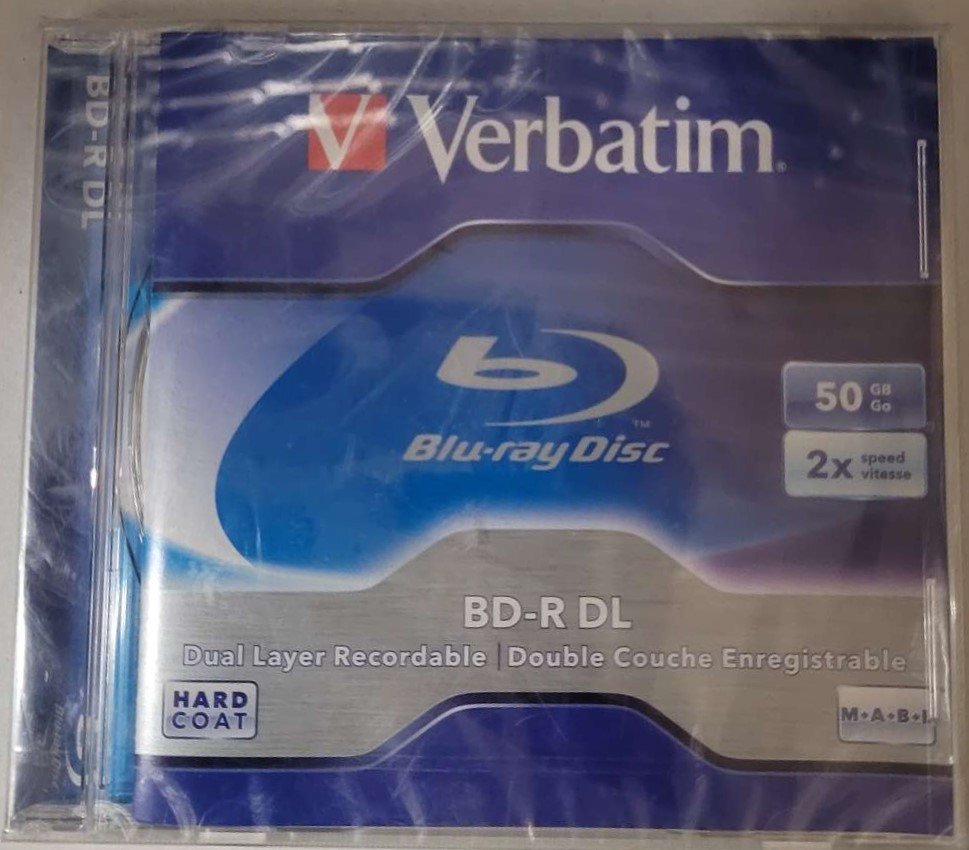 PŁYTA BD-R VERBATIM 50GB SLIM – BD-R DL x6 Printable