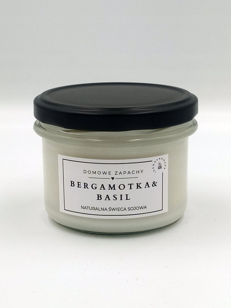 Naturalna Świece Sojowa BERGAMOTKA&BASIL 235 ml