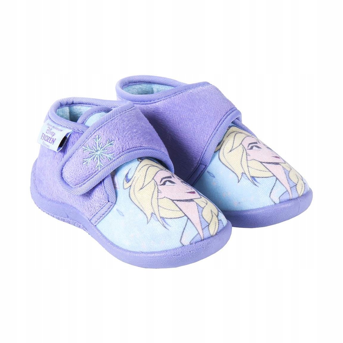 Kapcie Papcie Trampki domowe przedszkolne rzepy Frozen Kraina Lod Elza r.25