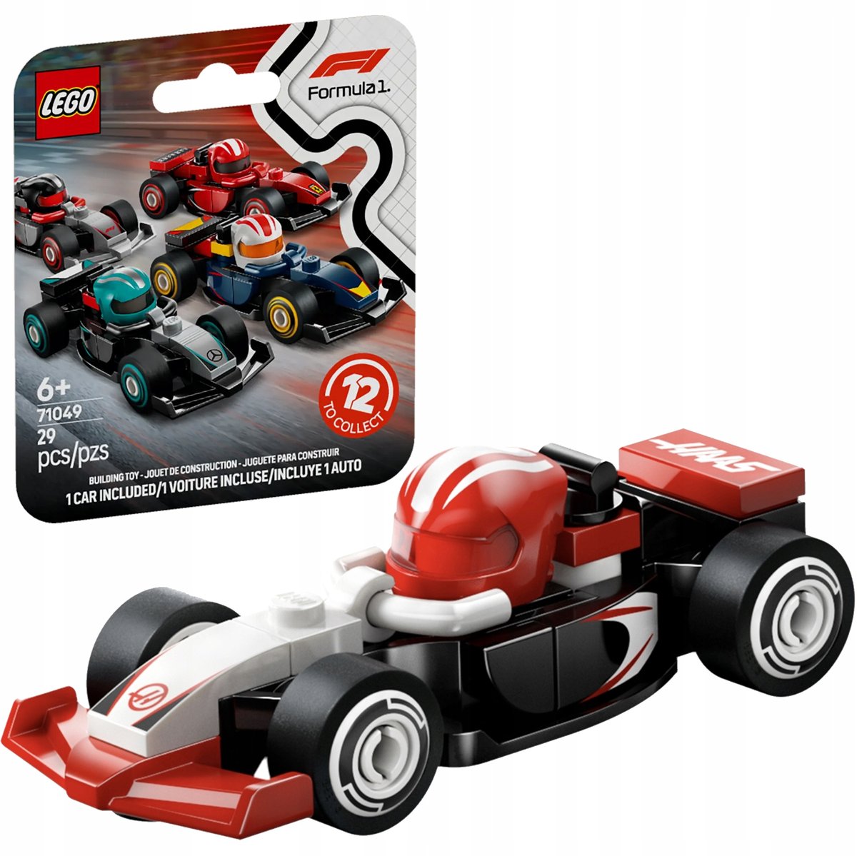 71049 - LEGO Minifigures - Bolid Formuła F1 Haas