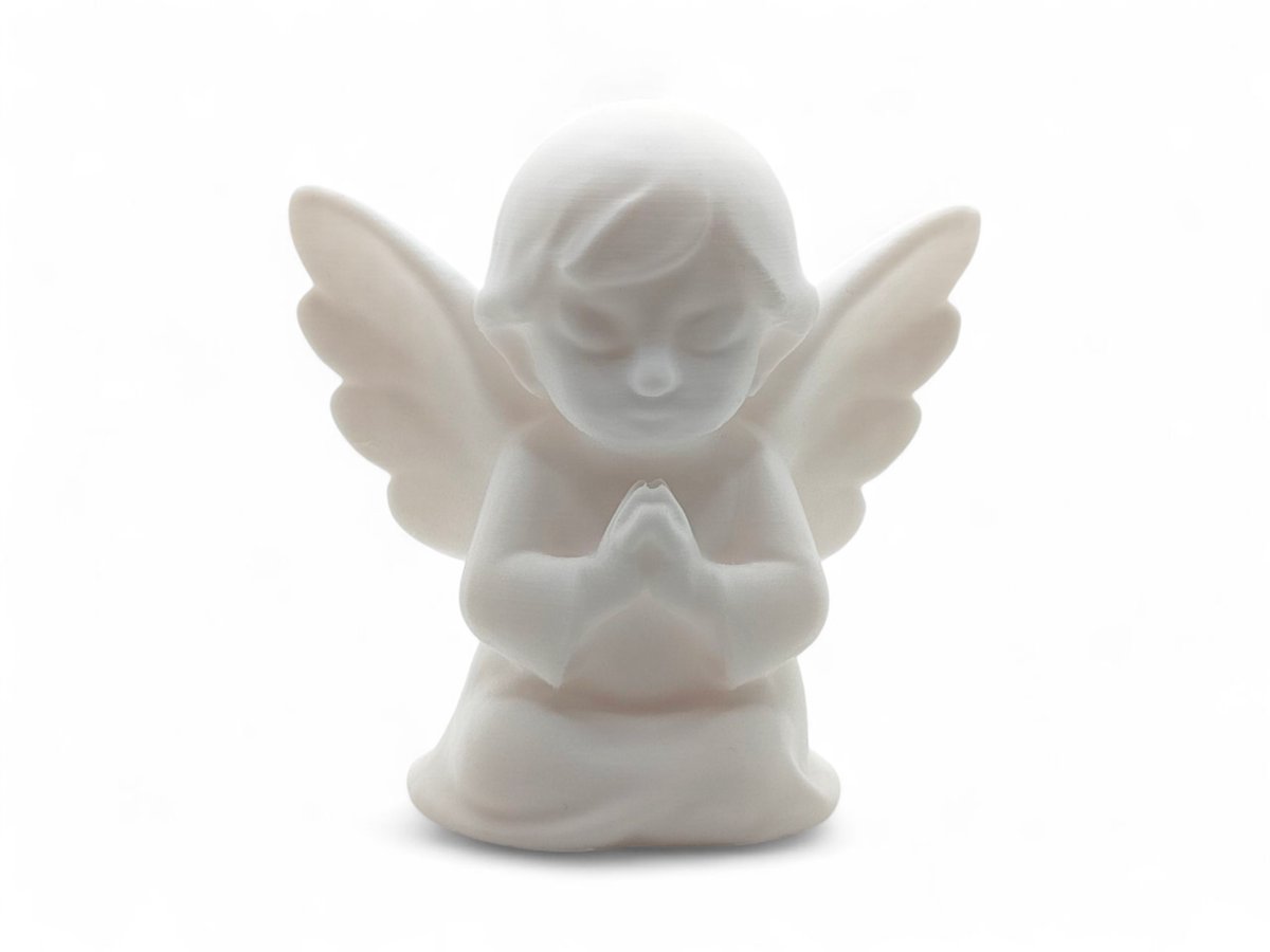 Aniołek-Figurka Upominek Komunia Święta Podziękowanie Prezent Biały 10cm