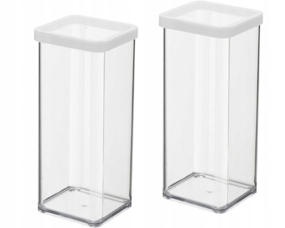 ROTHO ZESTAW 2 POJEMNIKÓW NA ŻYWNOŚĆ ARTYKUŁY SYPKIE 1,5L BIAŁY LOFT