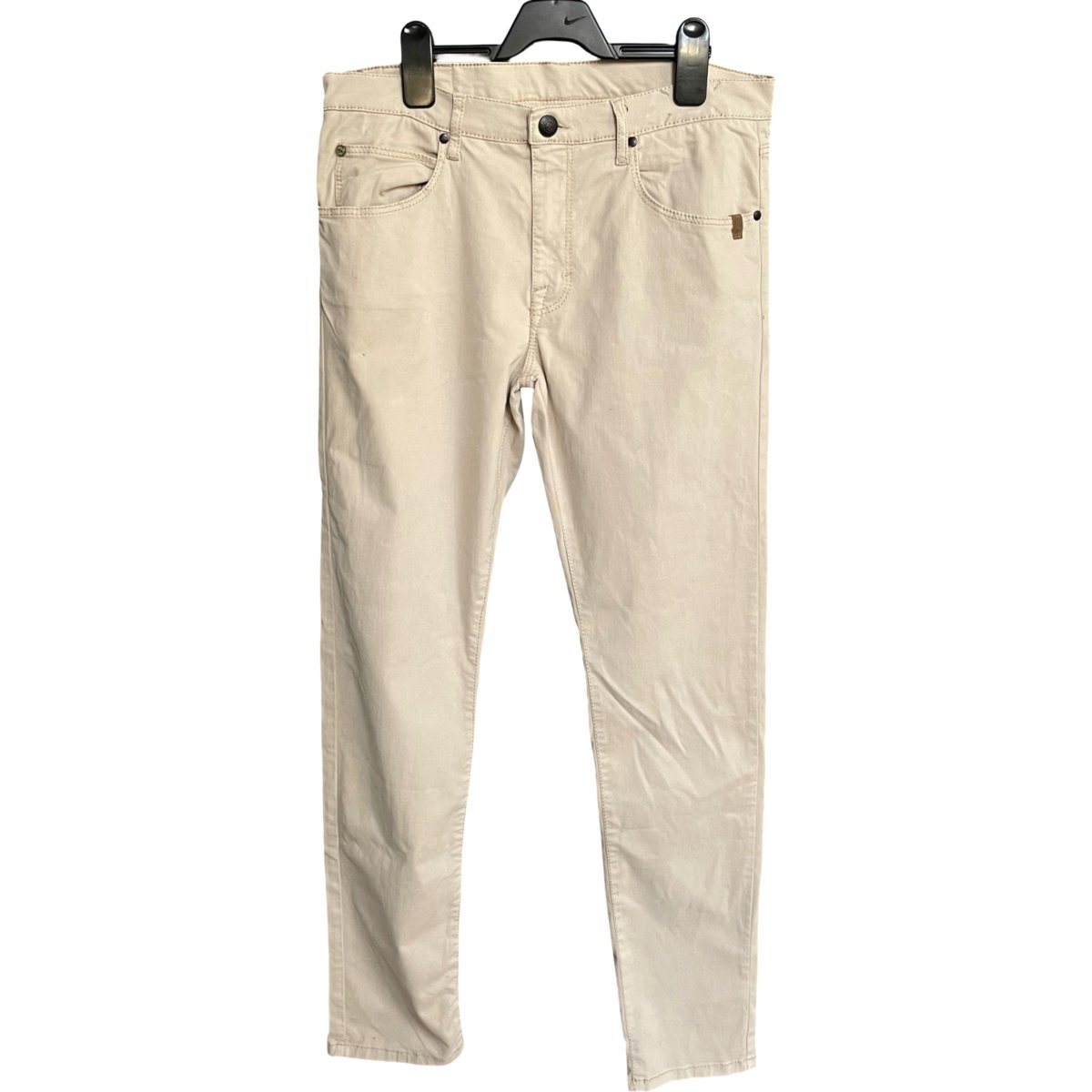Sand Spodnie Męskie Wygodne Stylowe Eleganckie Białe Rozmiar 34/34