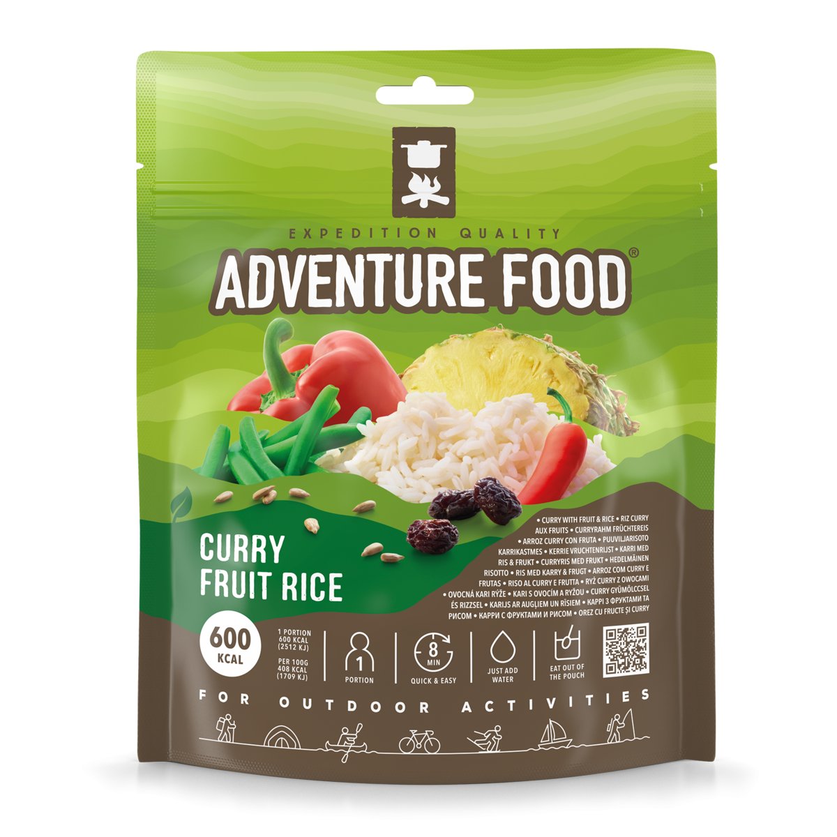 Potrawa AF Ryż curry z owocami vege 600kcal