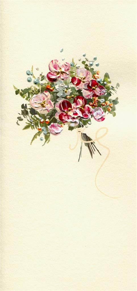 Karnet Kwiaty Dl N02 - Bukiet - artykuł papierniczy
