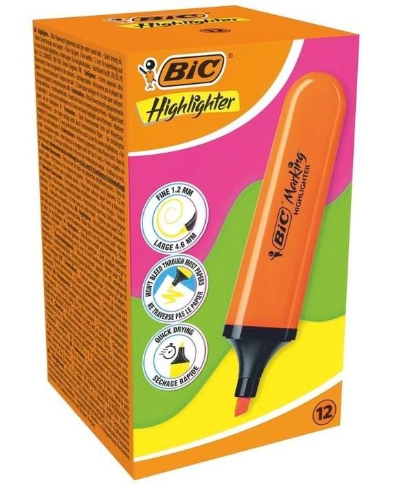 Zakreślacz Highlighter neon Bic