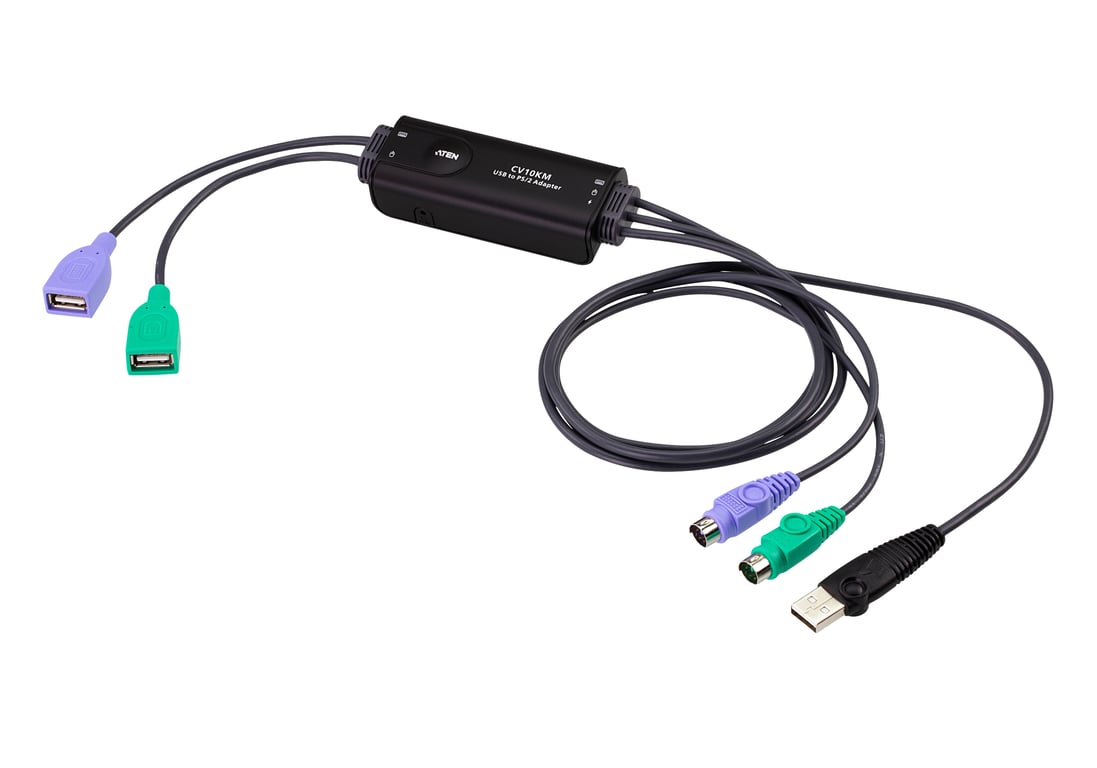 ATEN CV10KM kabel KVM Czarny 0,8 m CV10KM-AT