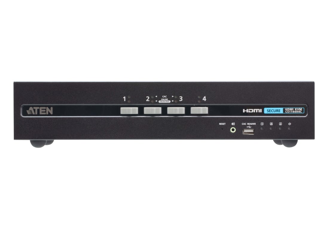 ATEN CS1144H4C przełącznik KVM Czarny CS1144H4C-AT-G