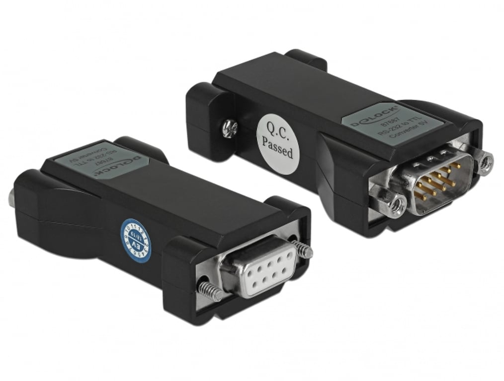 DeLOCK 87687 zmieniacz płci / kabli TTL / CMOS RS-232 Czarny 87687