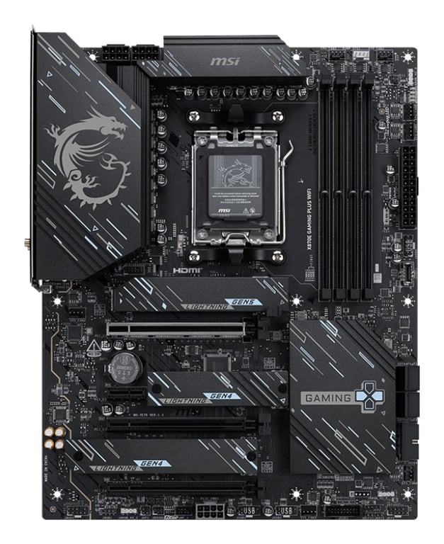 MSI X870E GAMING PLUS WIFI płyta główna AMD X870E Gniazdo AM5 ATX X870E GAMING PLUS WIFI