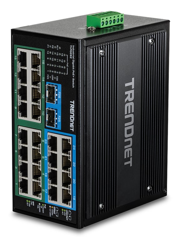 Trendnet TI-PG262 łącza sieciowe Nie zarządzany Gigabit Ethernet (10/100/1000) Obsługa PoE Czarny TI-PG262