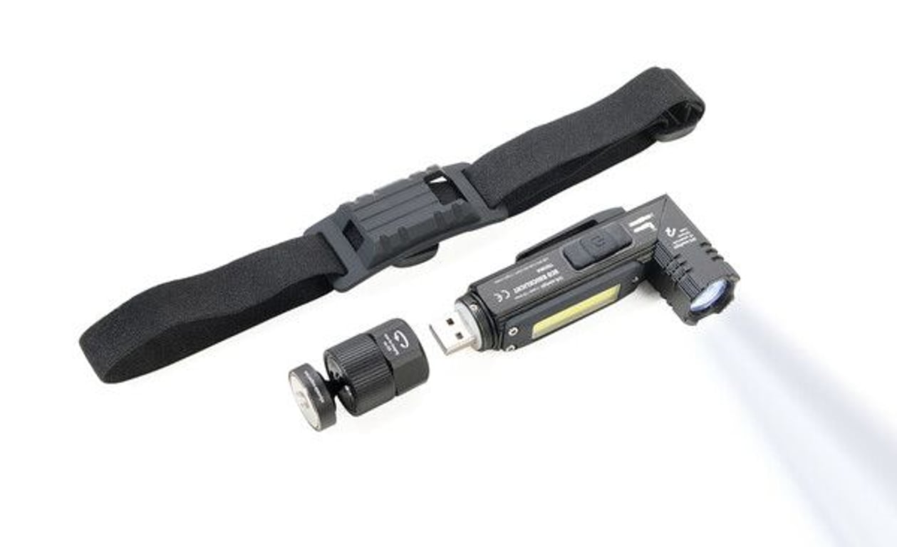 TROIKA ECO KNICKLICHT Czarny COB LED