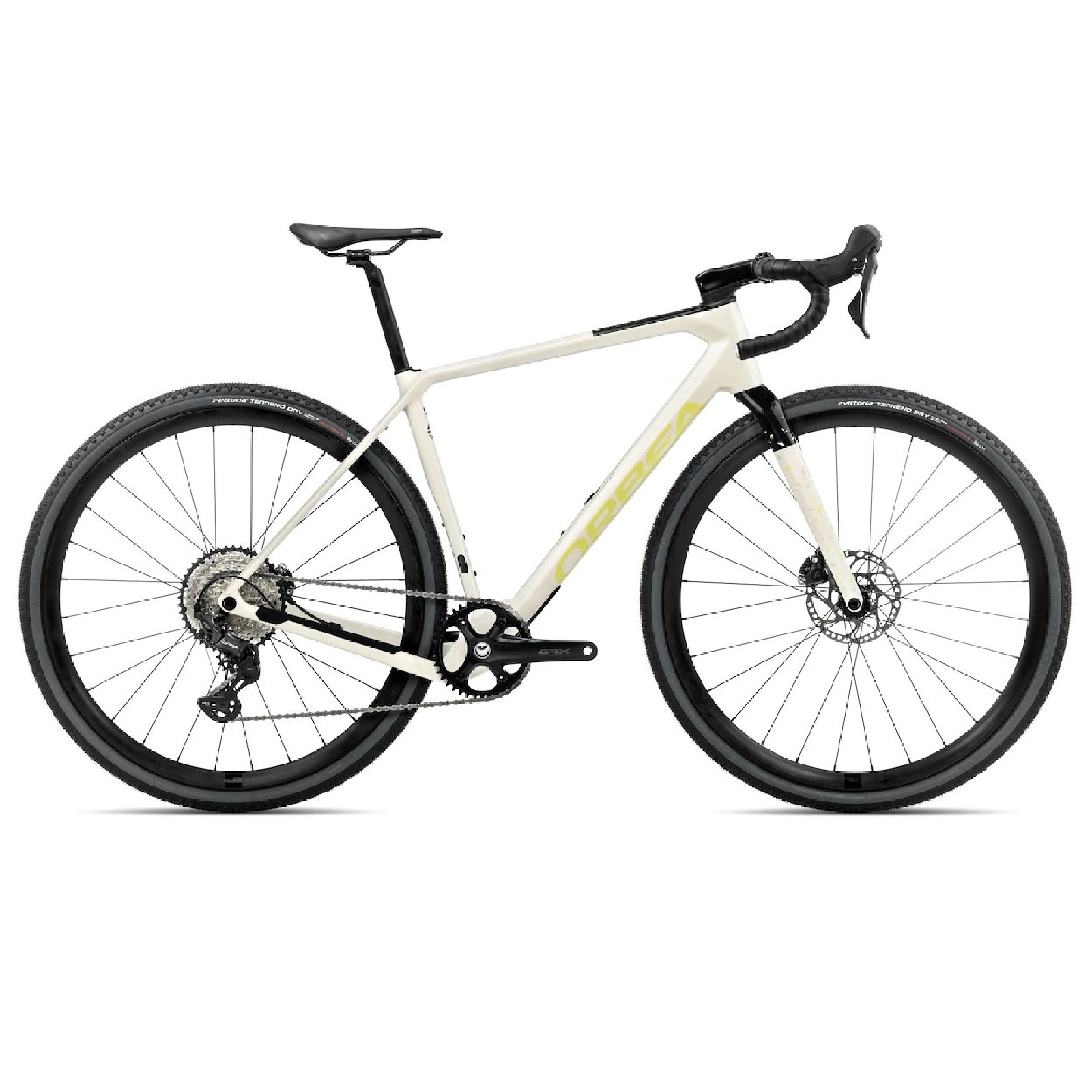 Rower gravel Orbea TERRA M30TEAM 1X S Ivory White - Spicy Lime (Gloss