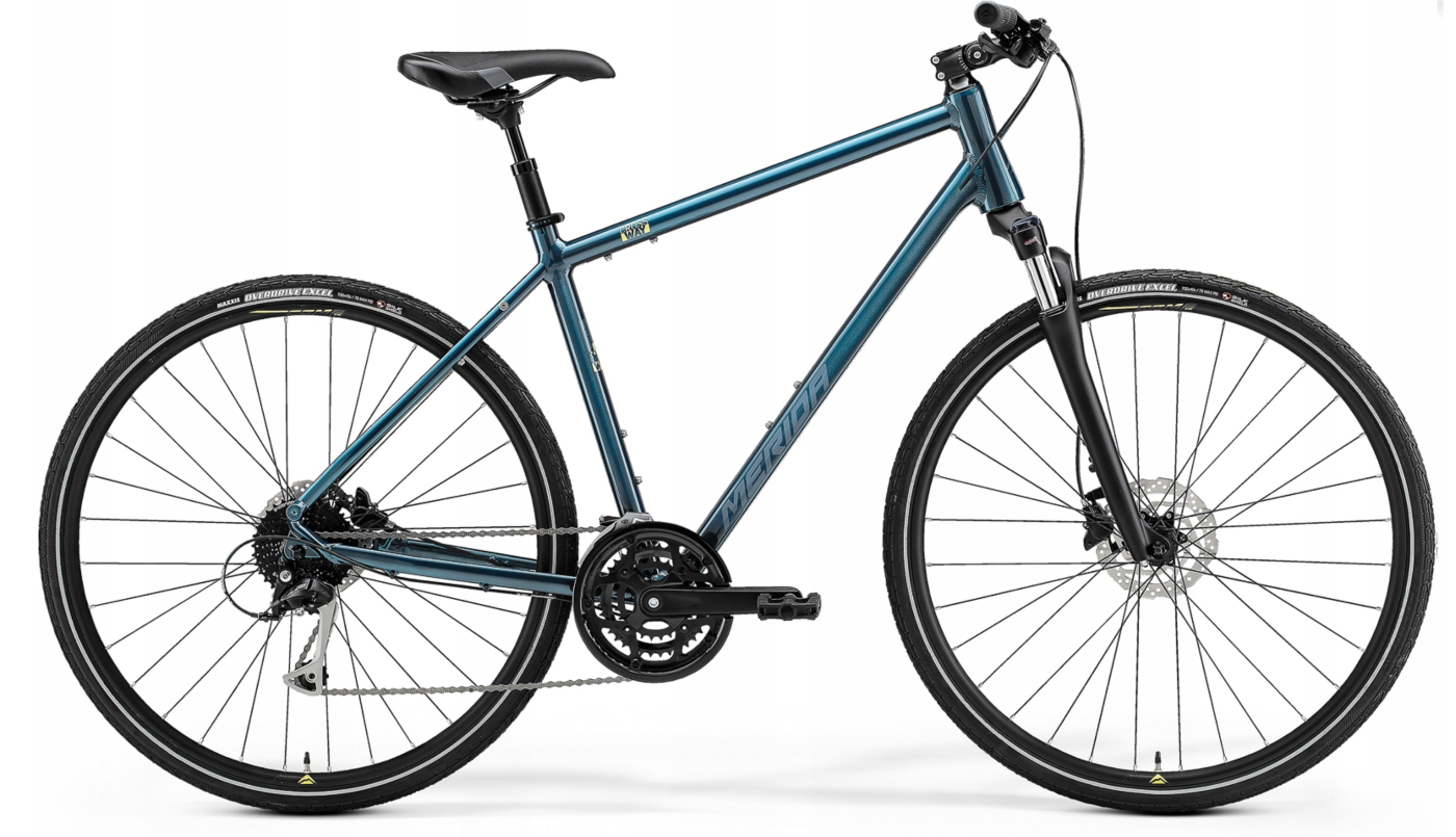 Rower crossowy Merida CROSSWAY 100 XL(59) TEAL-BLUE(SILVER-BLUE/LIME)