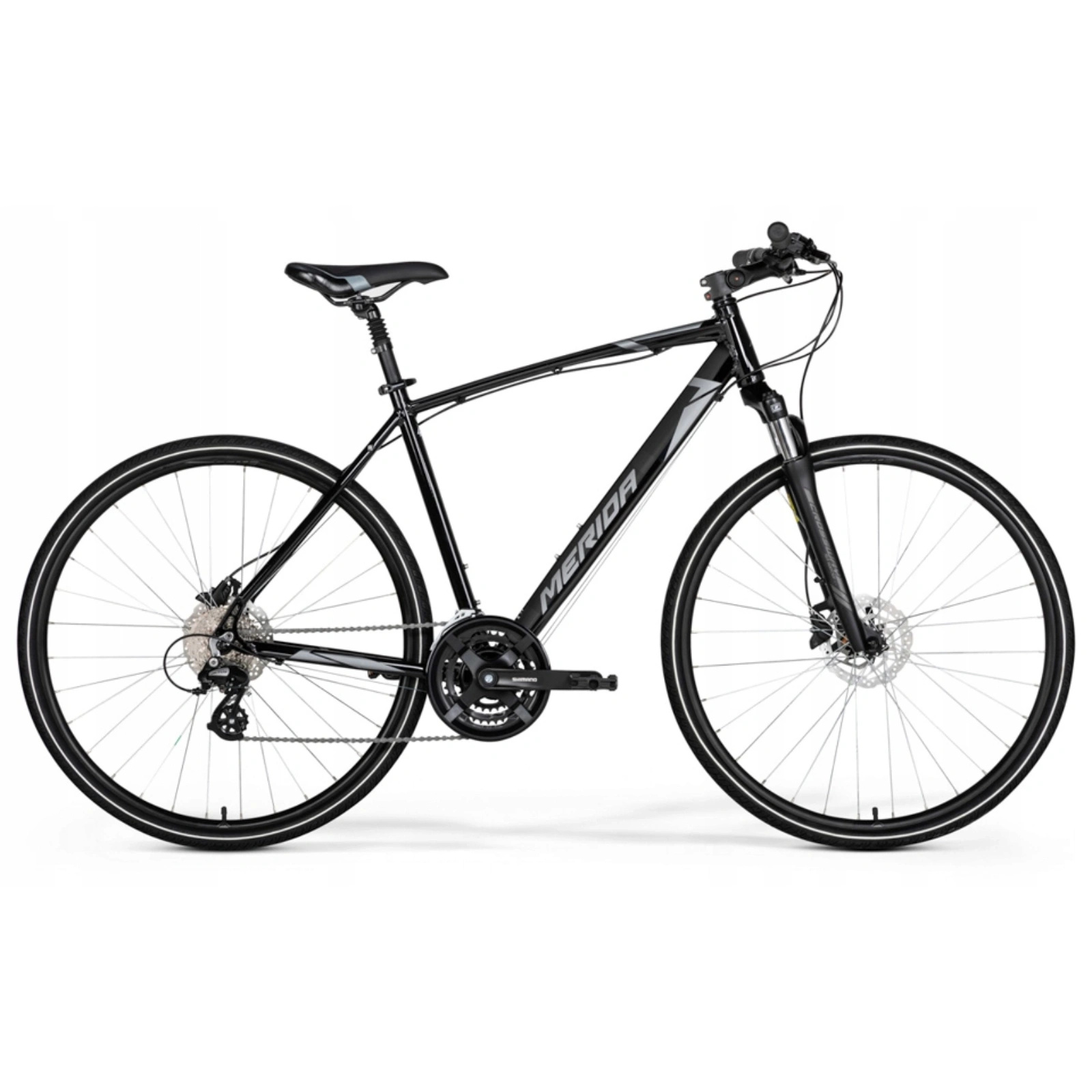 Rower crossowy Merida CROSSWAY 15 S(46) GLOSSY BLACK(MATT SILVER)