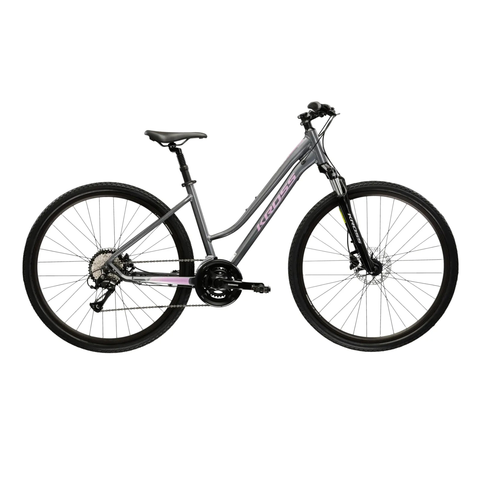 Rower crossowy Kross Evado 4.0 D 28 L sza_róż p