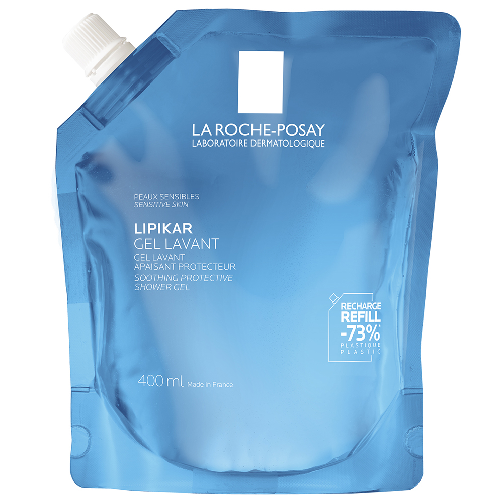 La Roche-Posay Lipikar, delikatny żel myjący do twarzy i ciała, skóra wrażliwa, 400 ml