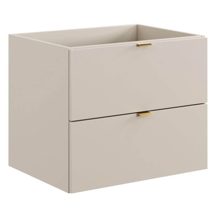 Szafka pod umywalkę 60cm 2 szuflady Dalia Cashmere Kaszmirowy Mat