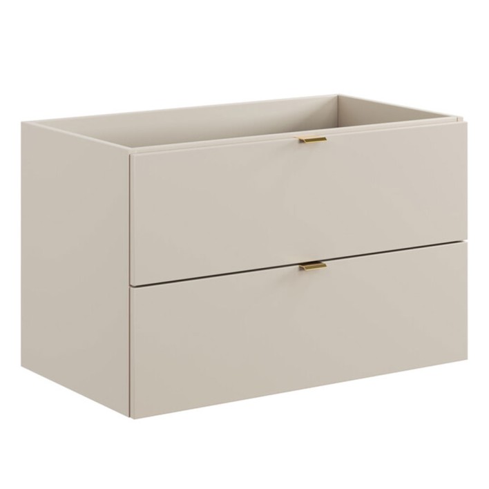 Szafka pod umywalkę 80cm 2 szuflady Dalia Cashmere Kaszmirowy Mat