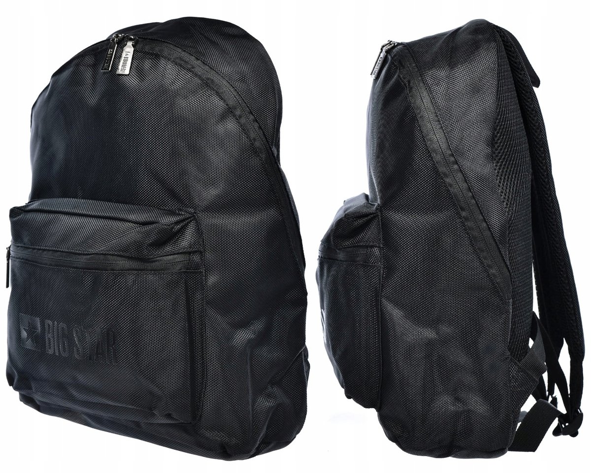 Plecak szkolny miejski wycieczkowy na co dzień czarny BIG STAR RR574124