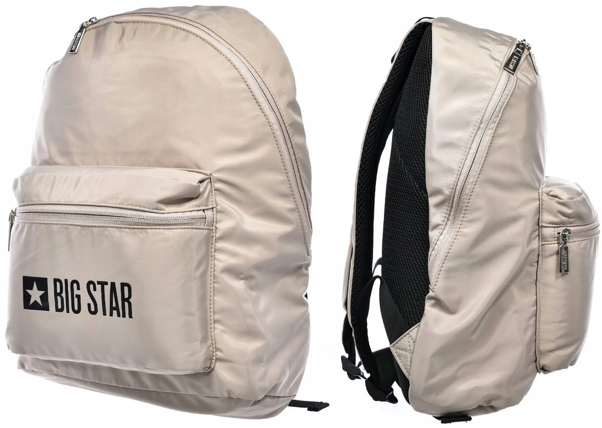Plecak szkolny miejski wycieczkowy na co dzień beżowy BIG STAR RR574120