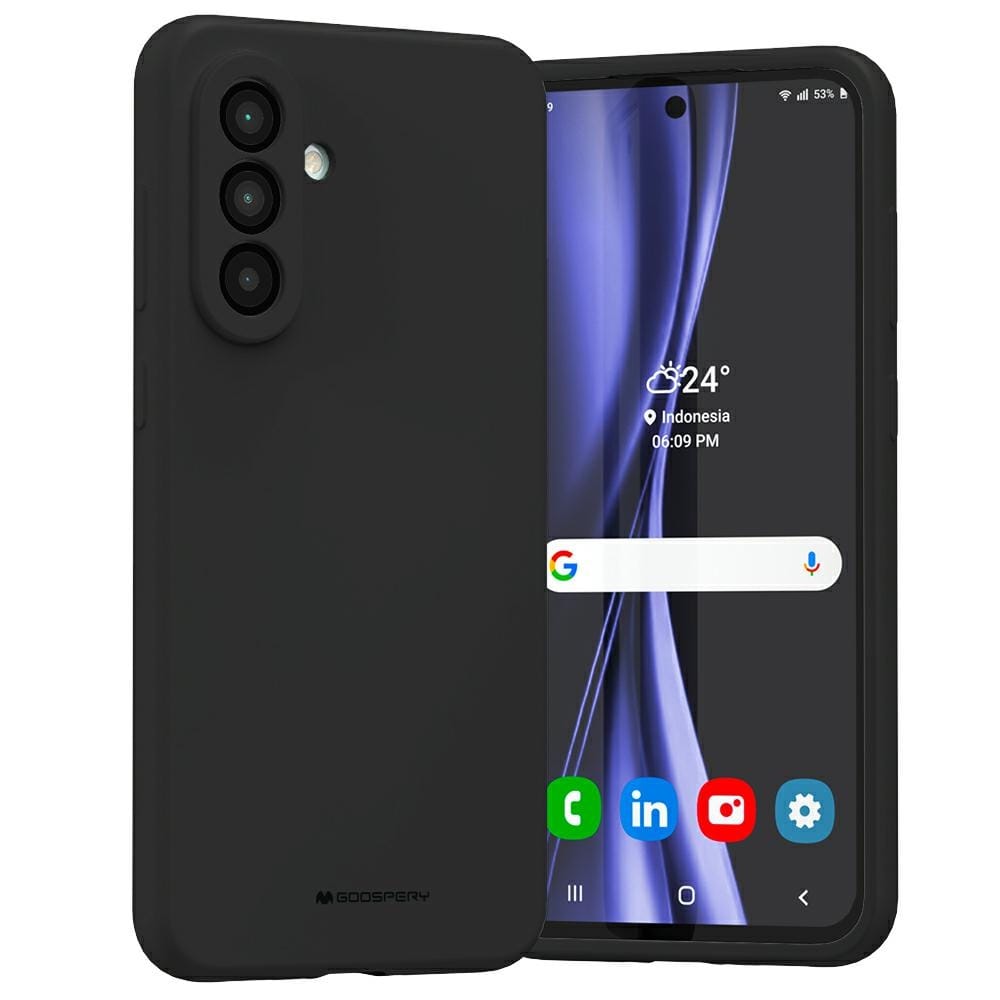 Etui Mercury Silicone do Samsung Galaxy A56 czarny