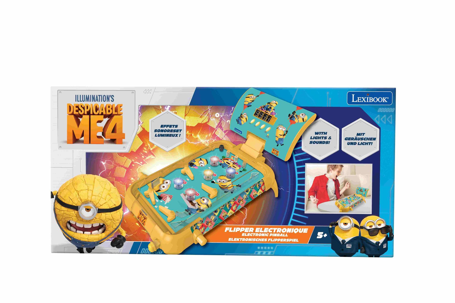 Pinball elektroniczny Minionki Lexibook Jg610des - gra
