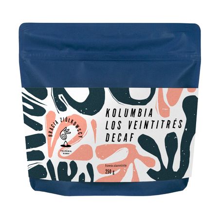Bracia Ziółkowscy Bezkofeinowa kawa ziarnista Kolumbia Los Veintitrés Washed Filter 250 g - kawa