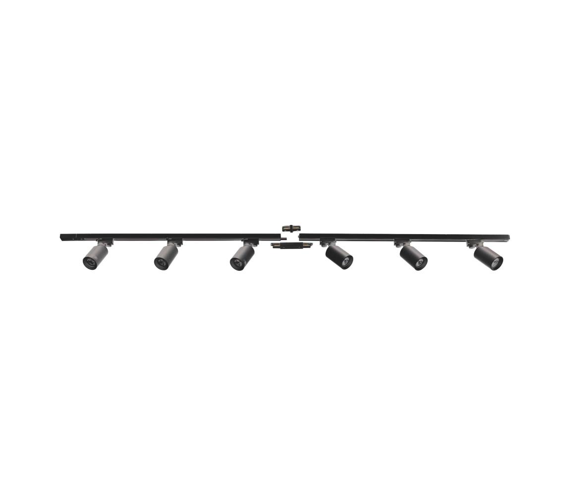 Zuma Line 3025 - Reflektor do systemu szynowego TORE 6xGU10/35W/230V czarny