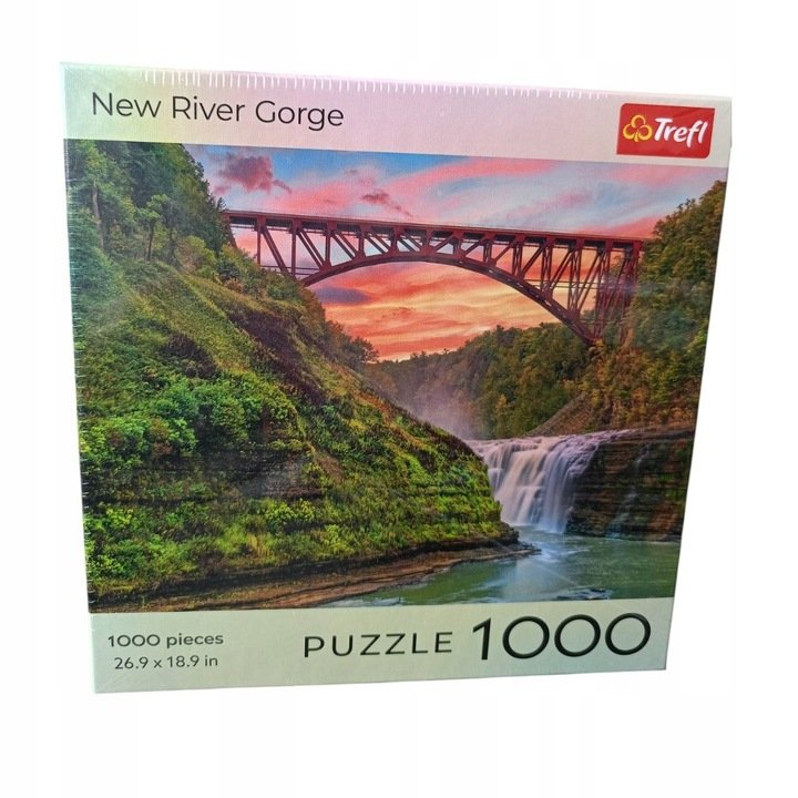 Puzzles Square Box National Parks New River Gorge 1000 elementów