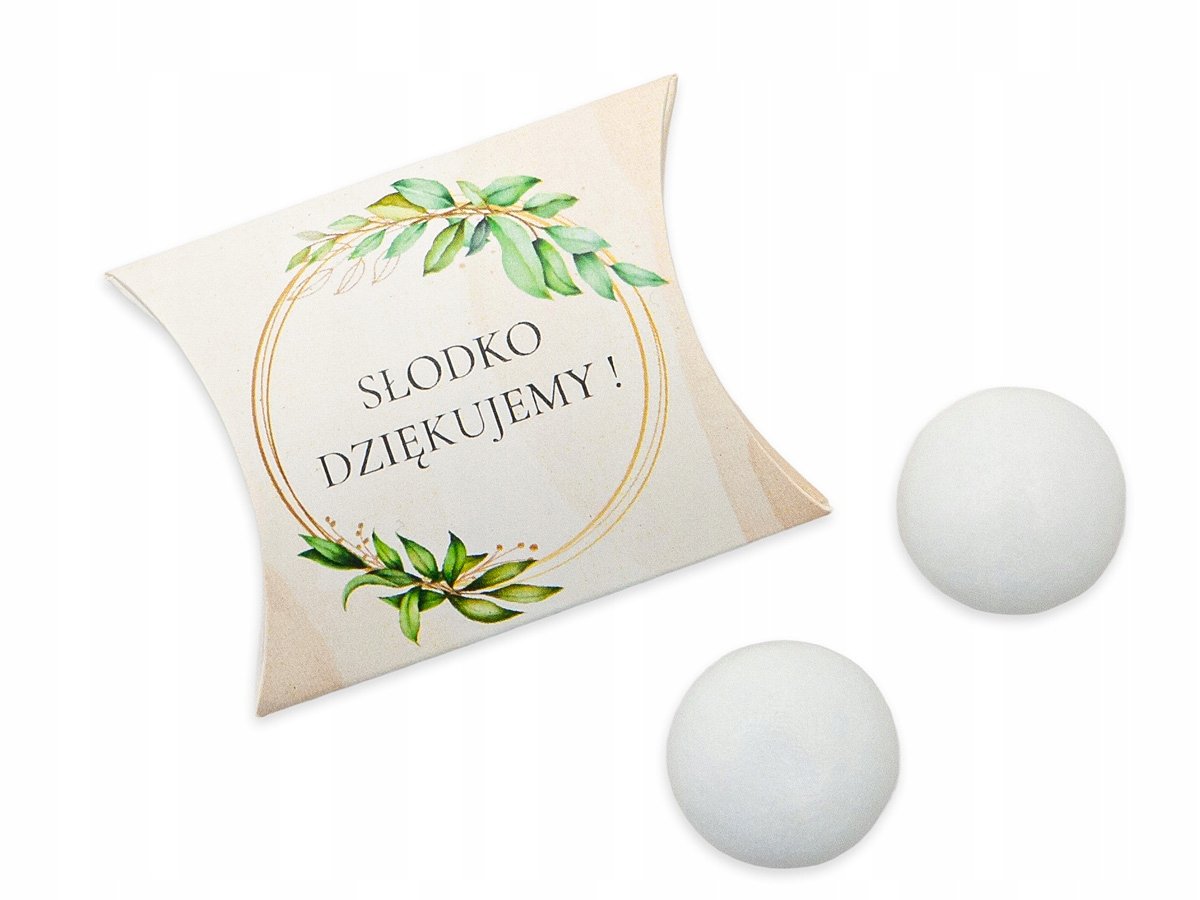 Mentosy w pudełku - upominek na ślub/komunię/chrzest - zestaw 5 kpl. wz 2 30g