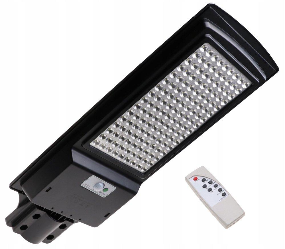 LAMPA SOLARNA Latarnia ULICZNA 200W Pilot Czujnik Ruchu Zmierzchu 3797