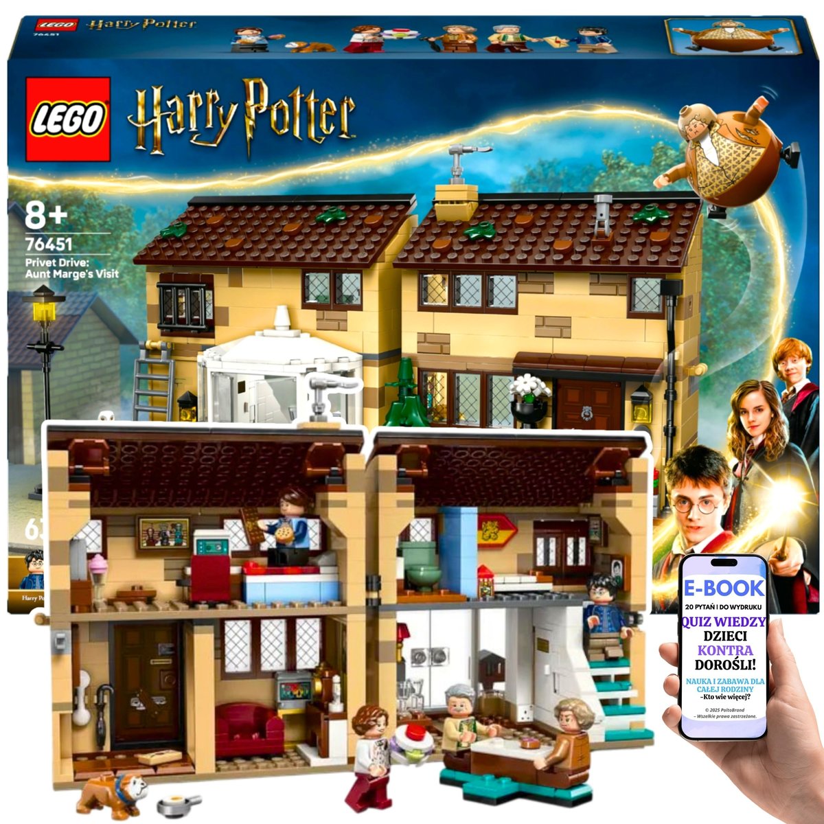 LEGO® Harry Potter™ DOM DURSLEYÓW – prezent na MIKOŁAJKI dla fana serii! Realistyczna zabawa i magia Więźnia Azkabanu + EBOOK-2