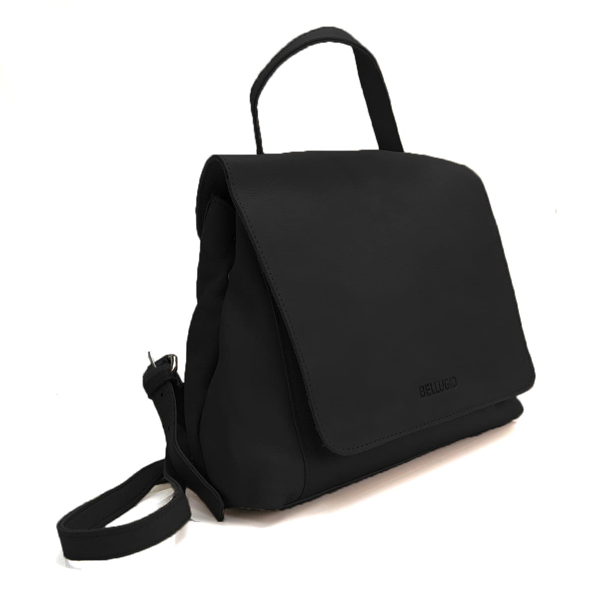 Skórzany plecaczek damski CHIC czarny