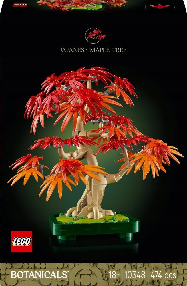 LEGO BOTANICALS - Drzewko japoński klon palmowy czerwony bonsai tree ZESTAW LEGO PREZENT DLA CHŁOPCA DZIEWCZYNKI NIEJ