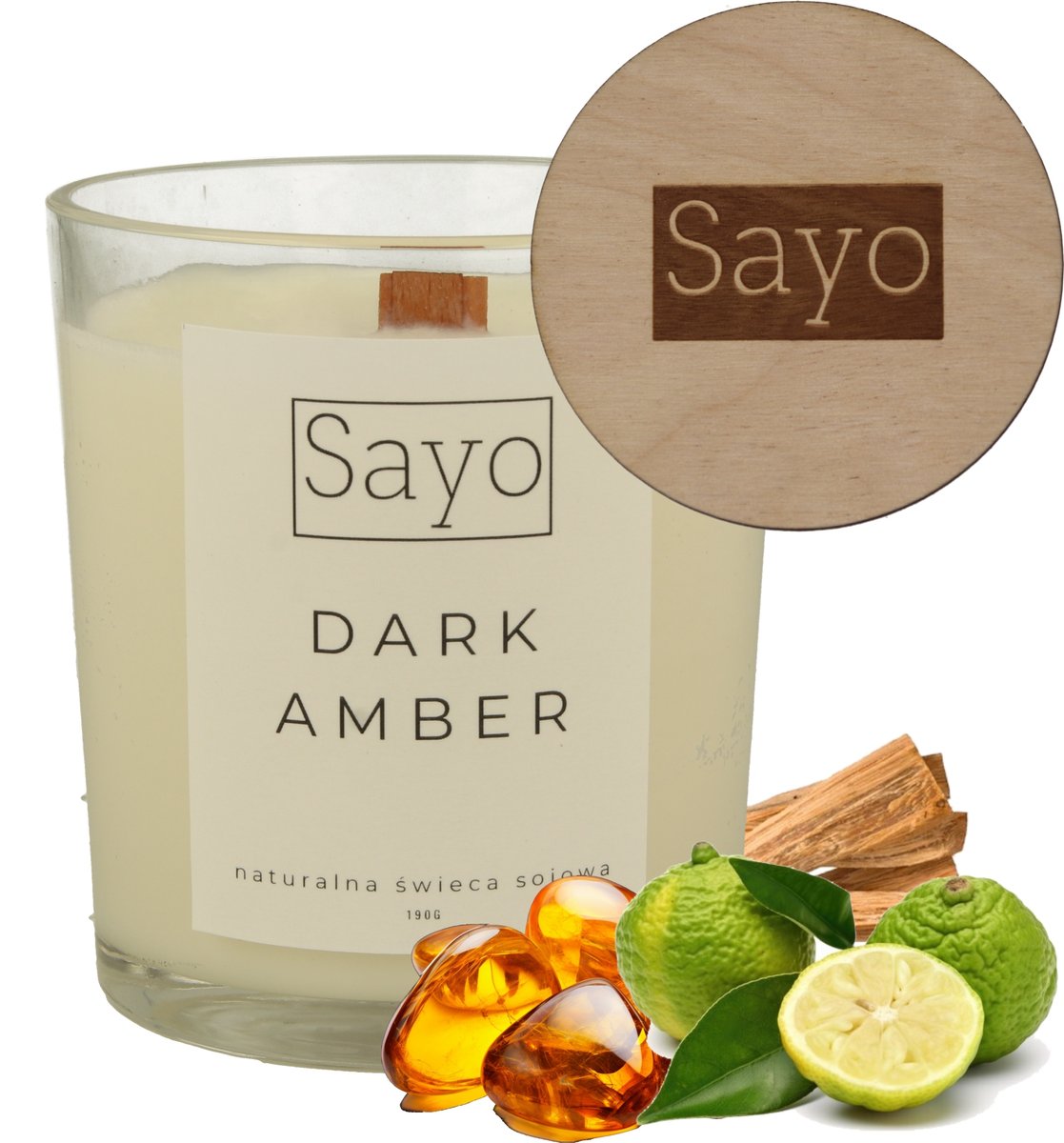 DARK AMBER SOJOWA ŚWIECA PREZENT ŚWIECZKA ZAPACHOWA 430G