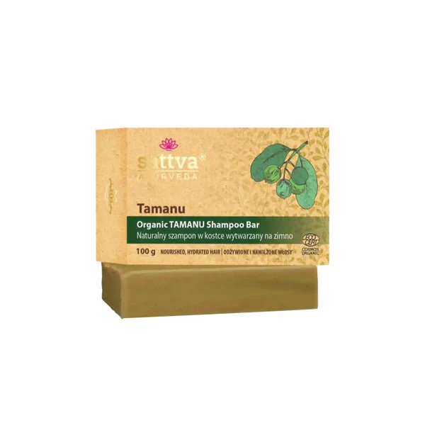 Sattva Organic Tamanu Naturalny Szampon w Kostce 100g