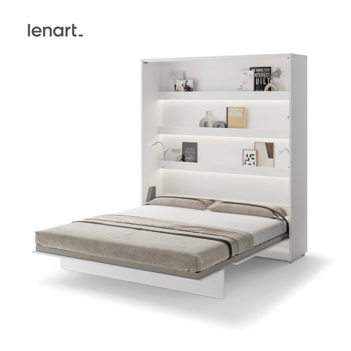 Półkotapczan Lenart BED CONCEPT BC-13 pionowy 180 biały połysk