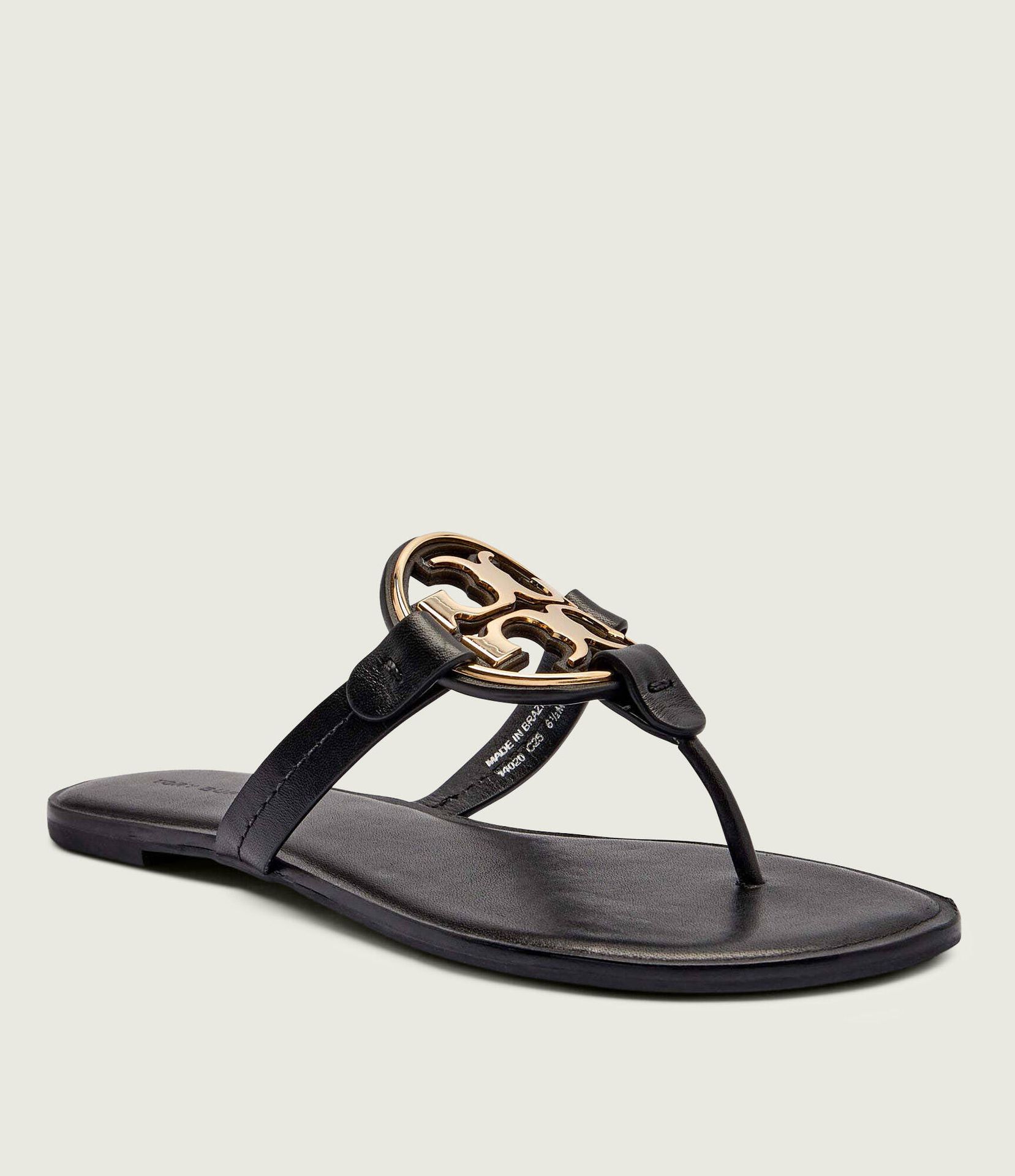 TORY BURCH Skórzane japonki METAL MILLER