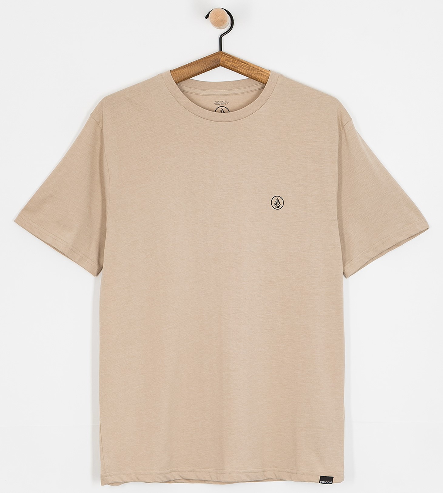 t-shirt VOLCOM CIRCLE BLANKS TEE LIGHT KHAKI