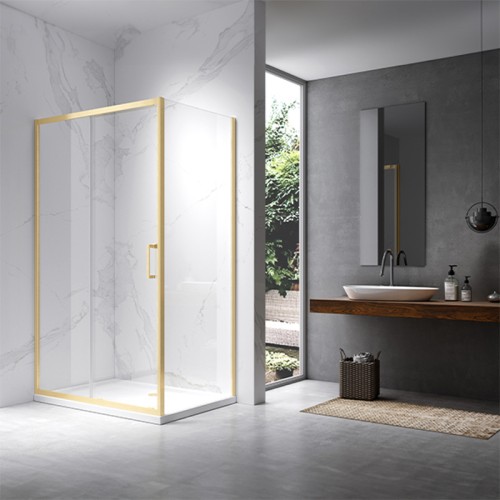HYDROSAN Kabina prysznicowa prostokątna narożna 90x120x195 Nano Glass KZ104C-GL-BR-120X90